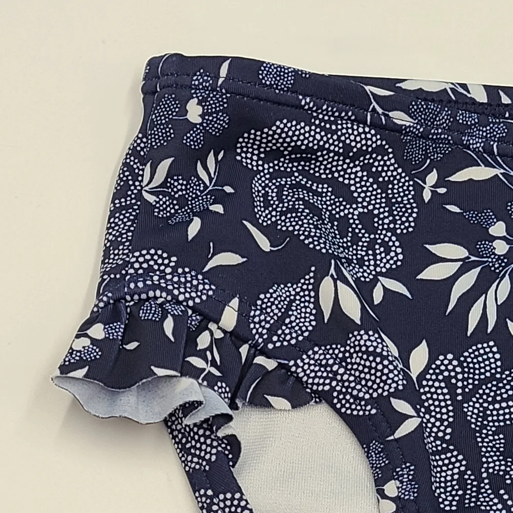 Janie and Jack girls' navy floral swimsuit size 18-24 months
